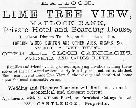 Mr. Cartledge's advertisement