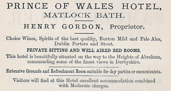 Henry Gordon was at The Prince of Wales