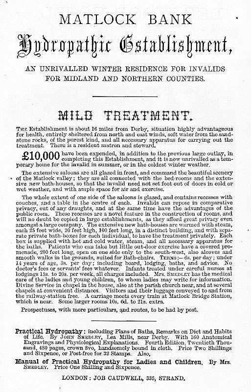 Smedley's advertisement