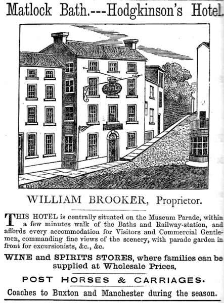 In 1863 the Proprietor of Hodgkinson's Hotel
on Museum Parade was William Brooker.
Image © Ray Ash