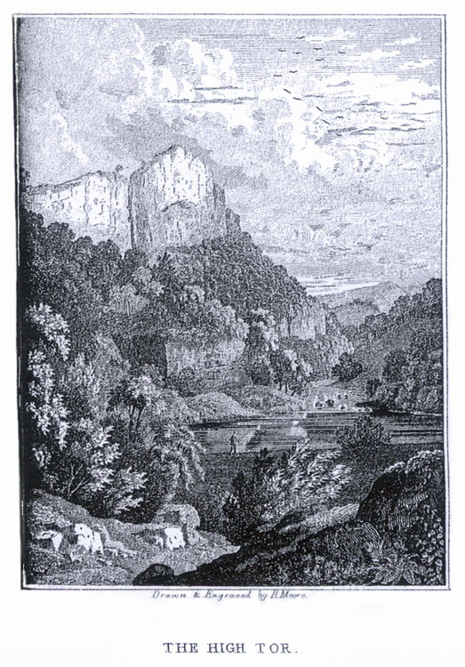The High Tor
Drawn and etched by H. Moore
This is opposite page 42 in his guide