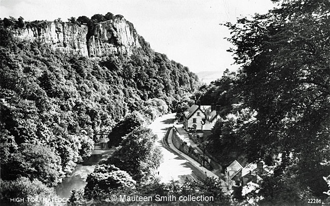 Postcard of High Tor and the Hotel