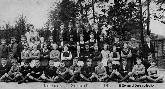 Matlock Council School, photographed in 1936. Class unknown