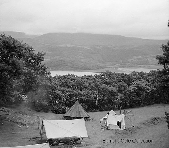 view from campsite