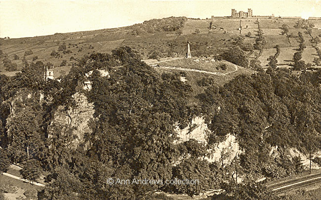 Pic Tor, the War Memorial and Riber