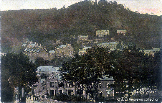 The Clarence, the building in the middle of the photo, was Matlock Bath's Hydropathic Establishment 