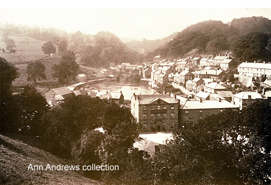 Cromford Market Place and Scarthin in 1892