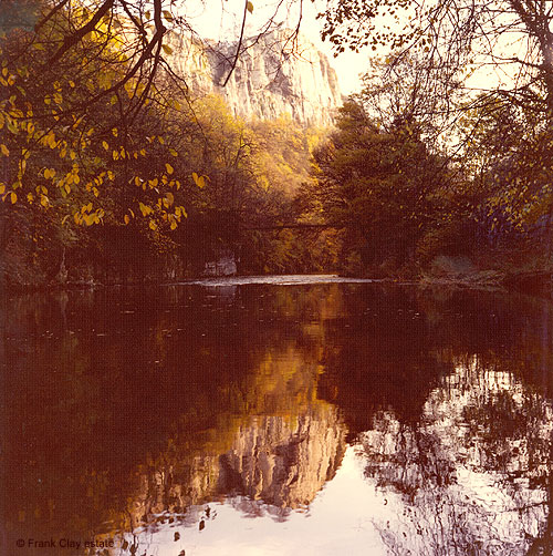 High Tor, Matlock Dale. A photograph taken by the webmistress's late father and copyright his estate