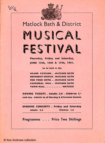 Programme, initialled by one of the contestants