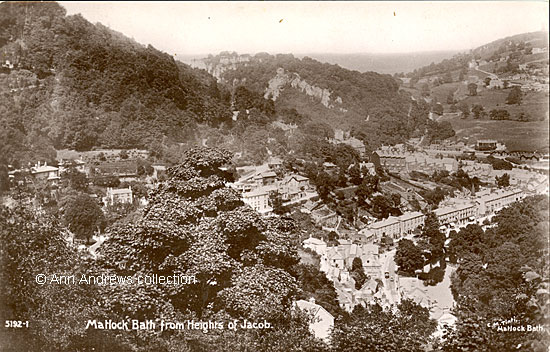 Matlock Bath from Heights of Jacob, about 1911 or 1912