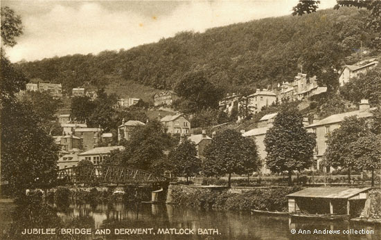 Jubilee Bridge and Derwent, Matlock Bath