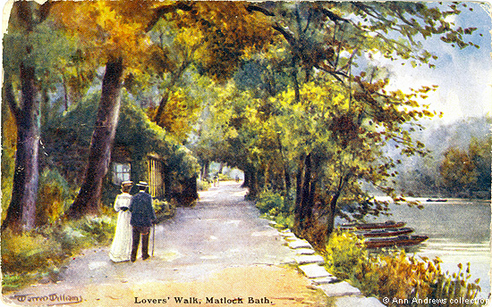 Romantic Card of Lovers' Walk