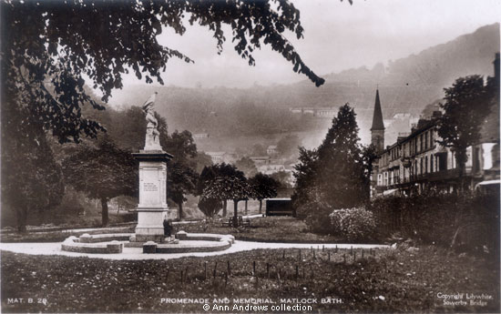 Matlock Bath's War Memorial and Promenade