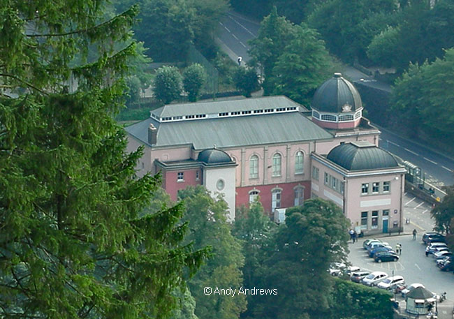 The Pavilion building had changed colour