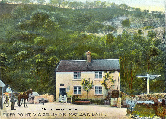Postcard of Rider Point, Via Gellia, Nr. Matlock Bath. Posted 1905