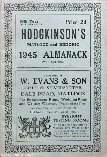 Hodginson's Almanac, 1945