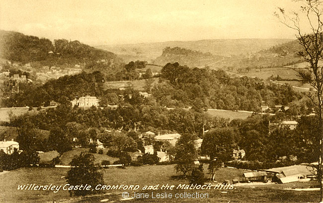 Willersley Castle from Black Rocks