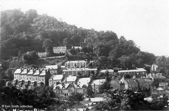 Properties on the hillside above North Parade