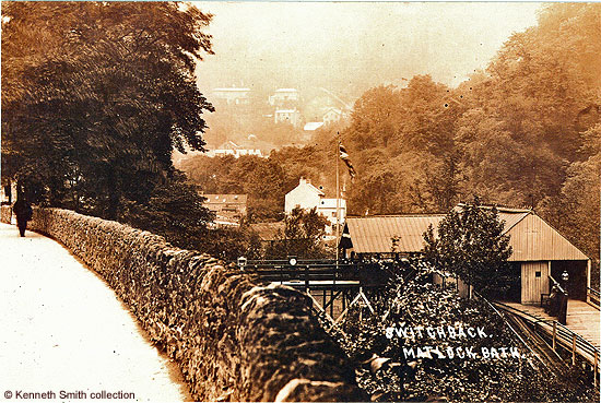 Matlock Bath's Switchback Railway. The main building, from the A6 roadway