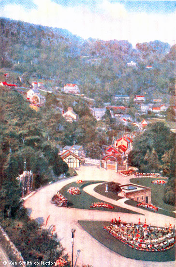 The gardens of the Royal Hotel