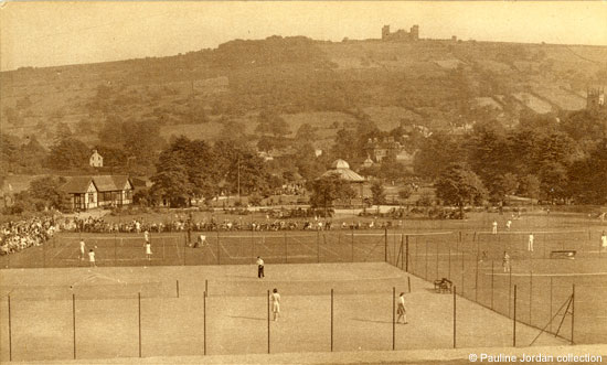 Tennis Courts, Hall Leys Park, 1948