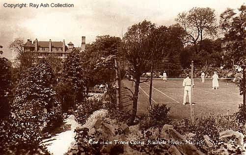 The tennis courts in the 1920s