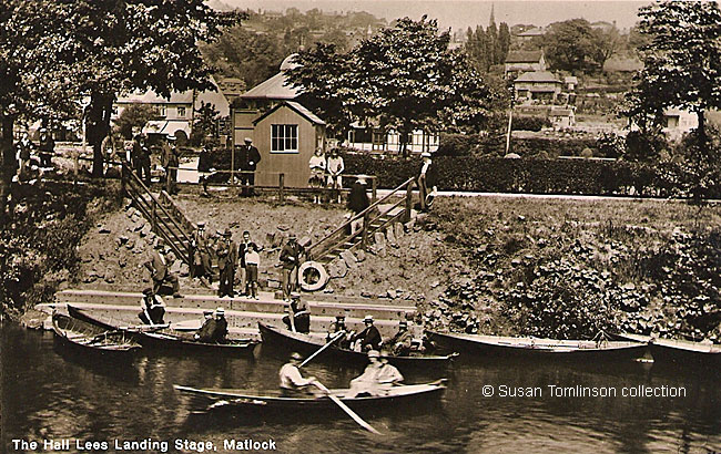 Landing stage and boat station