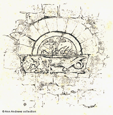 Ault Hucknall, blocked up west doorway