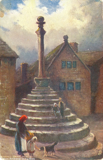 Cubley's painting of Bonsall Cross