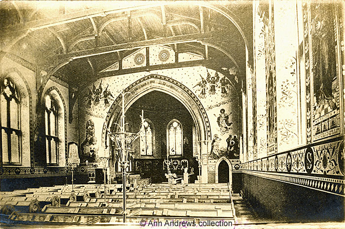 Interior of the church, about 1900
