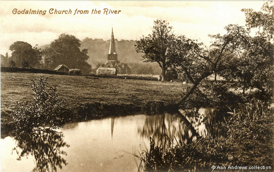 church from river