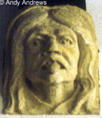 Gargoyle of a woman, Ardington Church