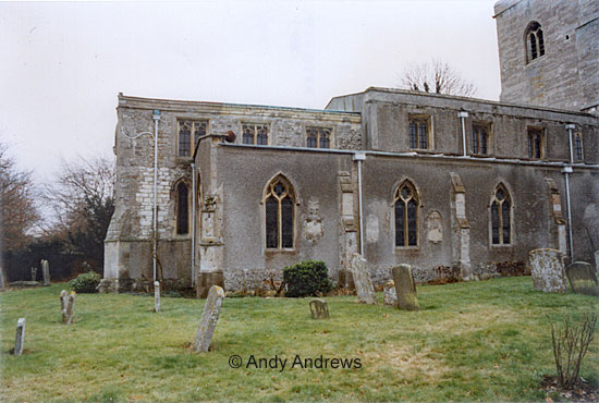 St. Andrew's Church - some of the very old gravestones